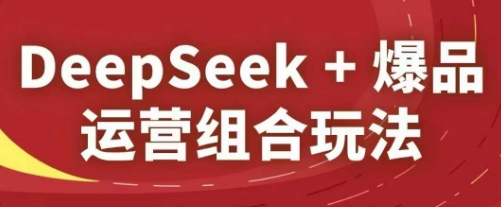 DeepSeek+爆品运营组合玩法，2025淘系精品课-思维无限